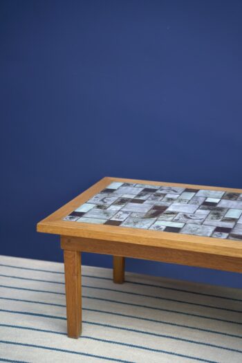 Mesa Baja de Cerámica Vallauris Diseñada por Michel Barbier para el Atelier "Le Murier" - Imagen 3