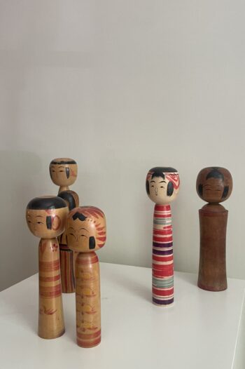 Familia Kokeshi Yajiro 60s Japón - Imagen 2