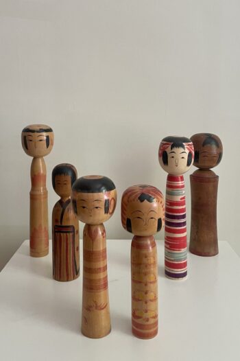 Familia Kokeshi Yajiro 60s Japón
