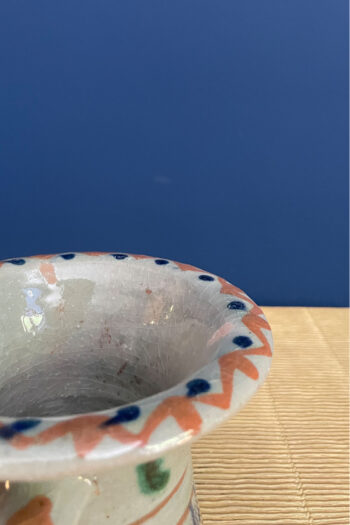 Pequeño Florero de Cerámica Azul de J.J.Almarza - Imagen 3