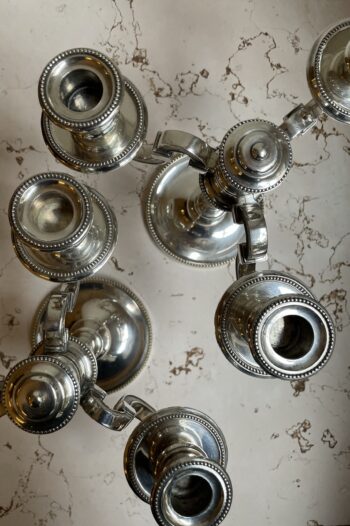 Pareja de Candelabros de Christofle - Imagen 4