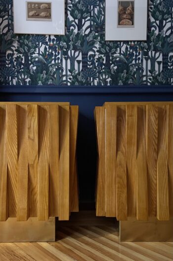 Pareja de Credenzas Brutalistas de Gaetan Pullanghiel - Imagen 2
