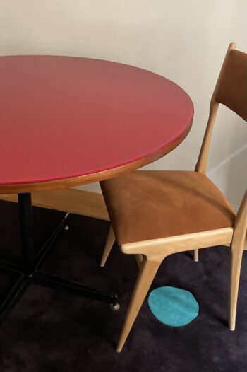 Mesa Italiana con Vidrio Coloreado - Imagen 3