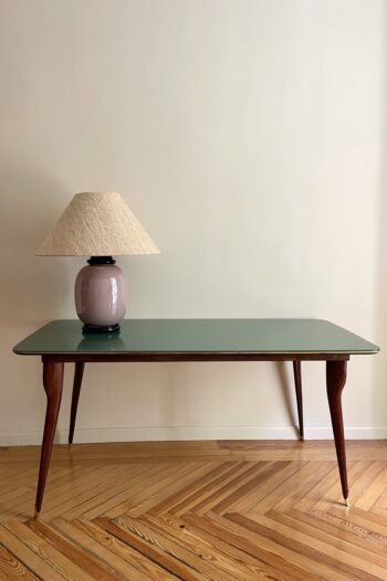Mesa de Gio Ponti con Vidrio Coloreado