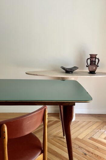Mesa de Gio Ponti con Vidrio Coloreado - Imagen 2