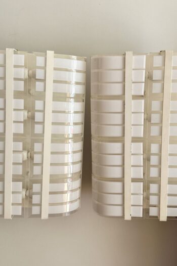 Apliques de Murano Blancos Curvos - Imagen 2
