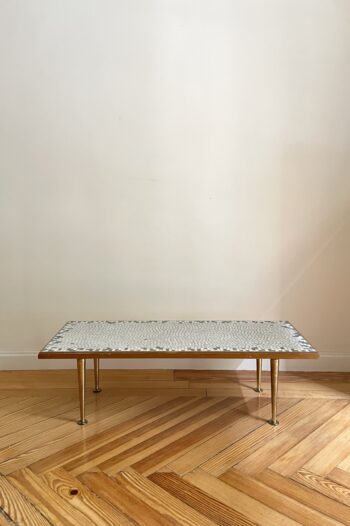 Mesa de Mosaico y Bronce de Berthold Müller - Imagen 2
