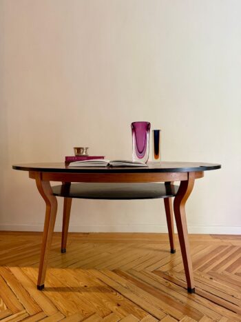 Mesa italiana Piamontesa de marqietería años 50