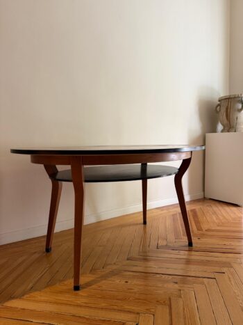 Mesa italiana Piamontesa de marqietería años 50 - Imagen 2