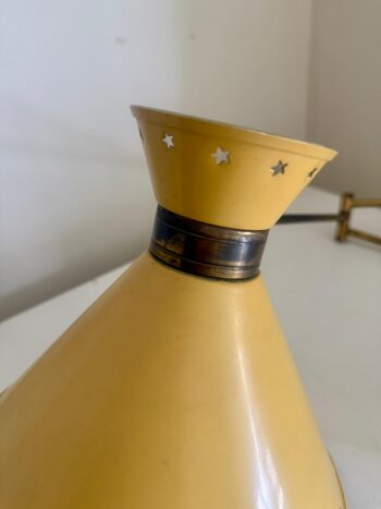 Lámpara de pared articulada Diabolo amarilla de Rene Mathieu para Lunel. Francia 1950s - Imagen 4